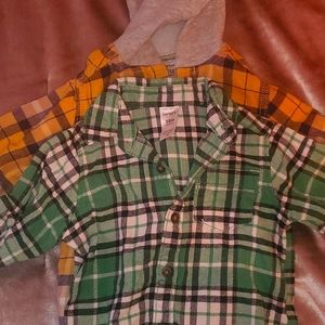 2  flannels by Carters